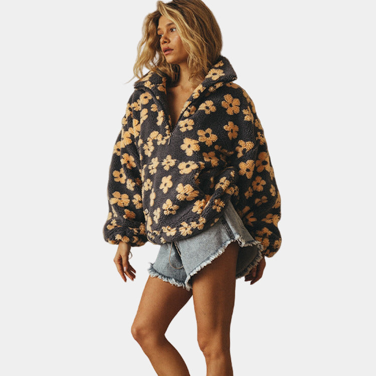Aira Nord™ | Cozy Bloom Fleecejacka