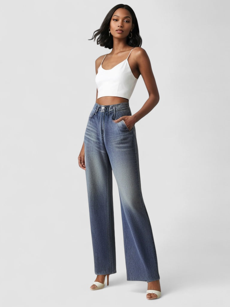 Aira Nord™ | Jean Large Effet Usé