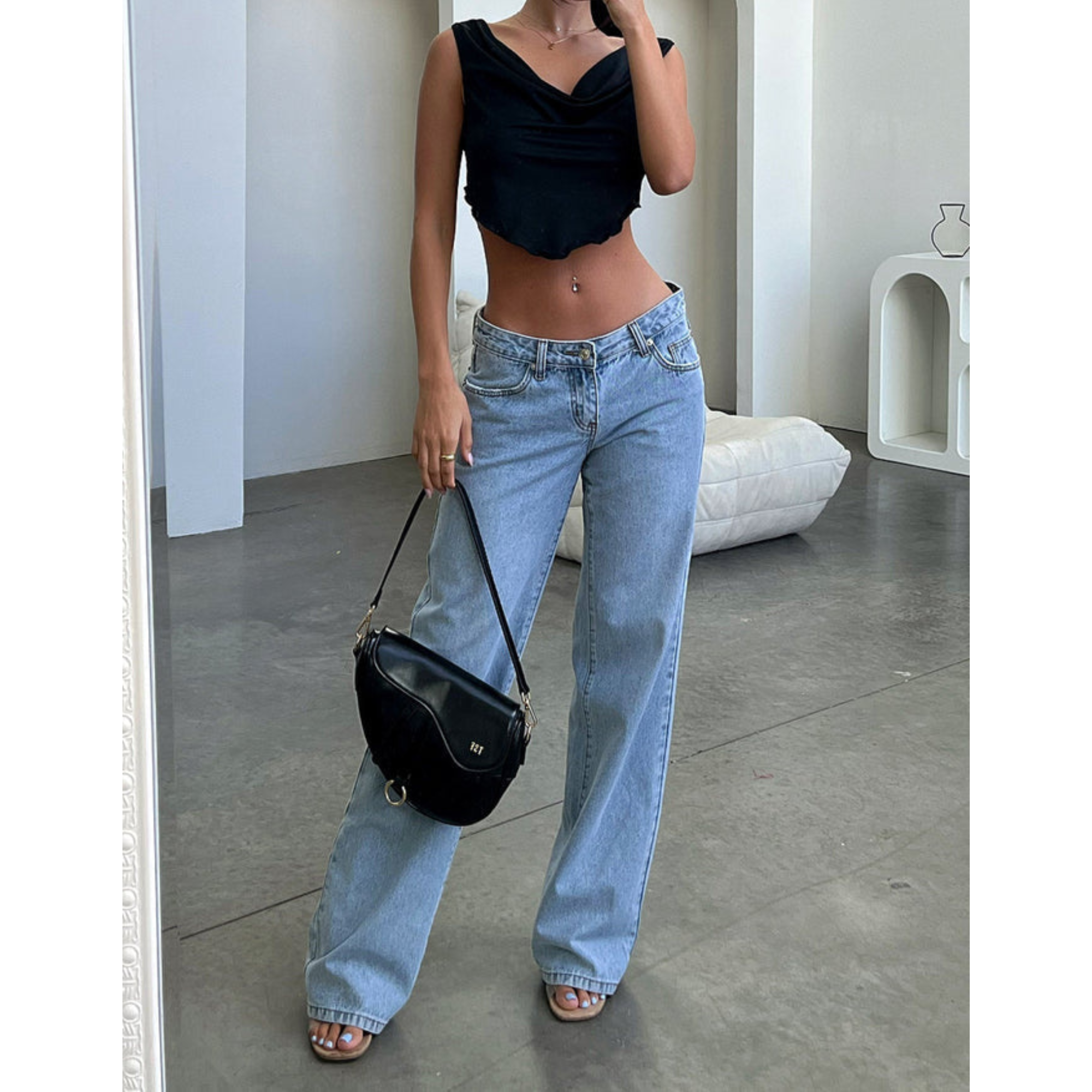 Aira Nord™ | Lågmidjade Jeans