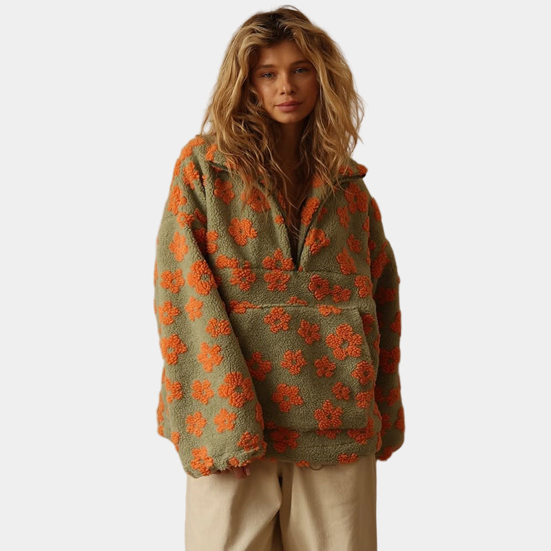 Aira Nord™ | Cozy Bloom Fleecejacka