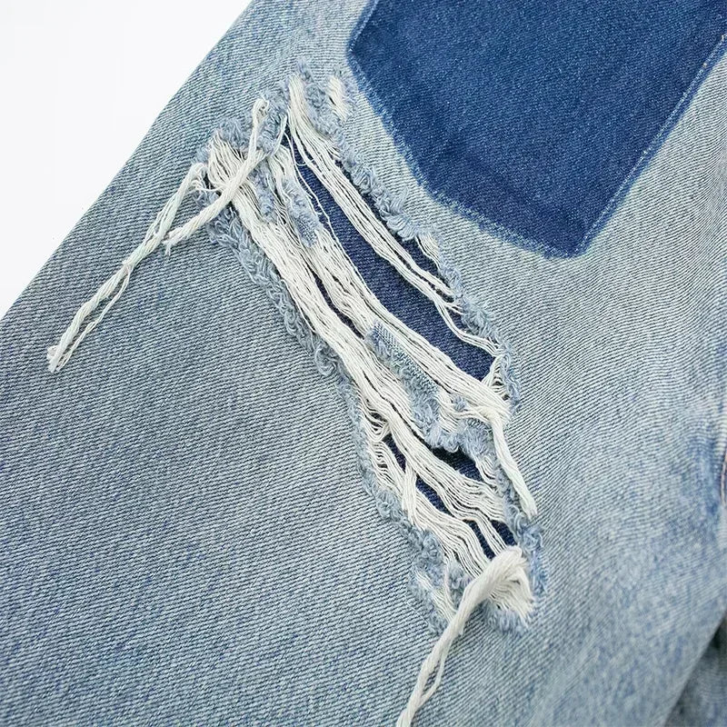 Aira Nord™ | Jean Patchwork Zerstört