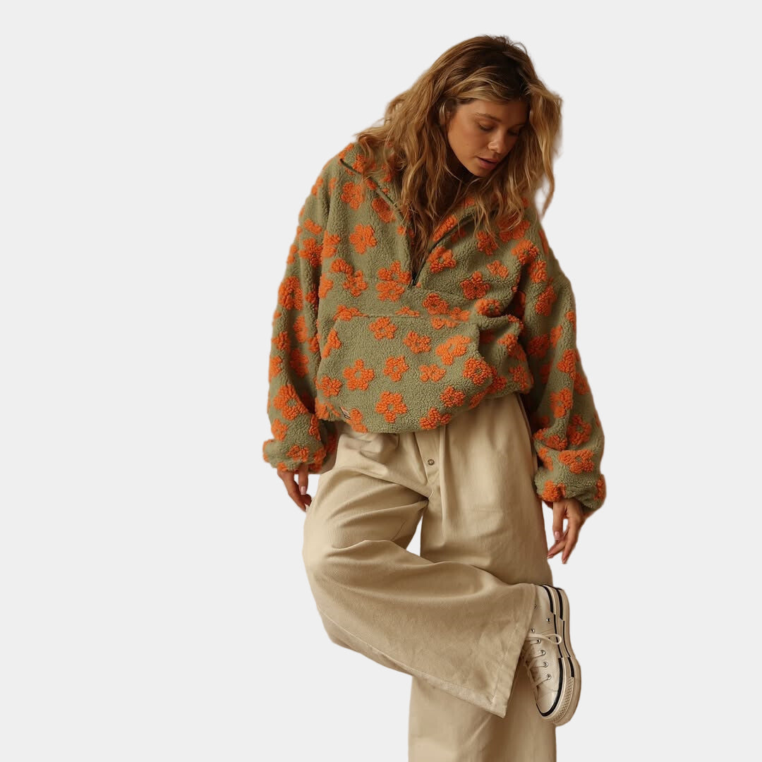 Aira Nord™ | Cozy Bloom Fleecejacka
