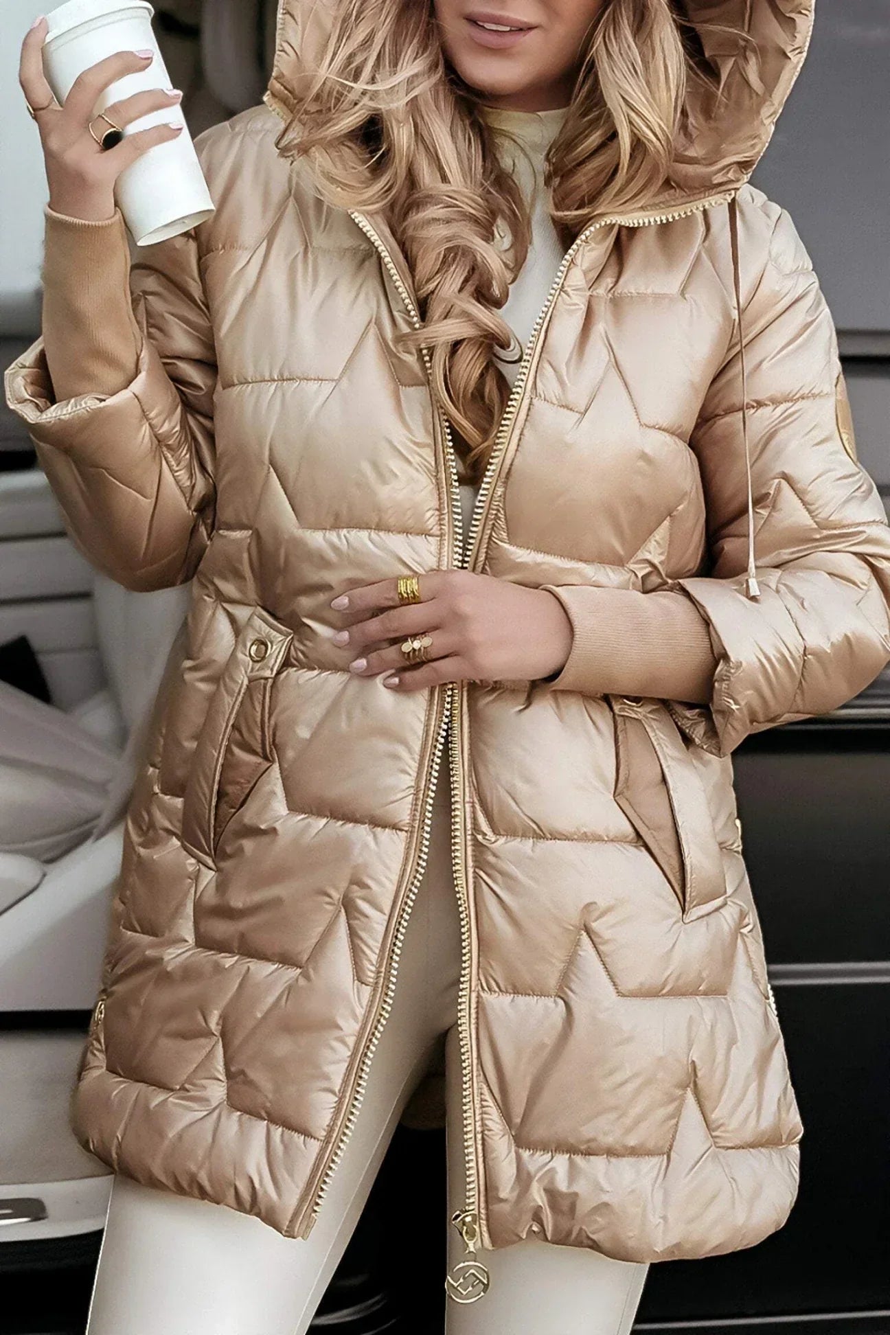 Aira Nord™ | Elegant och varm vinterrock med huva