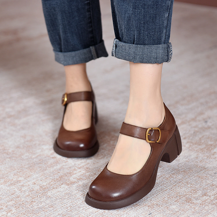 Aira Nord™ | Läder Mary Janes
