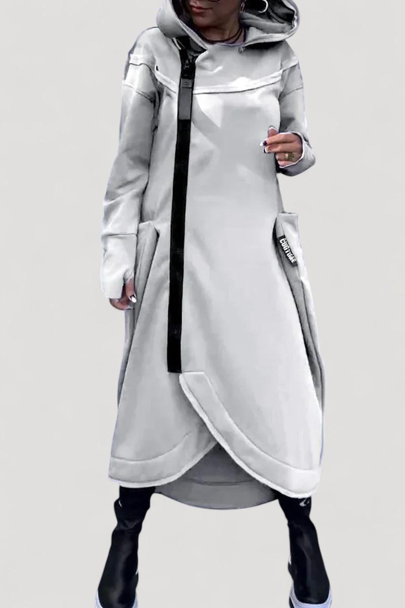 Aira Nord™ |  Lång hoodie med dragkedja