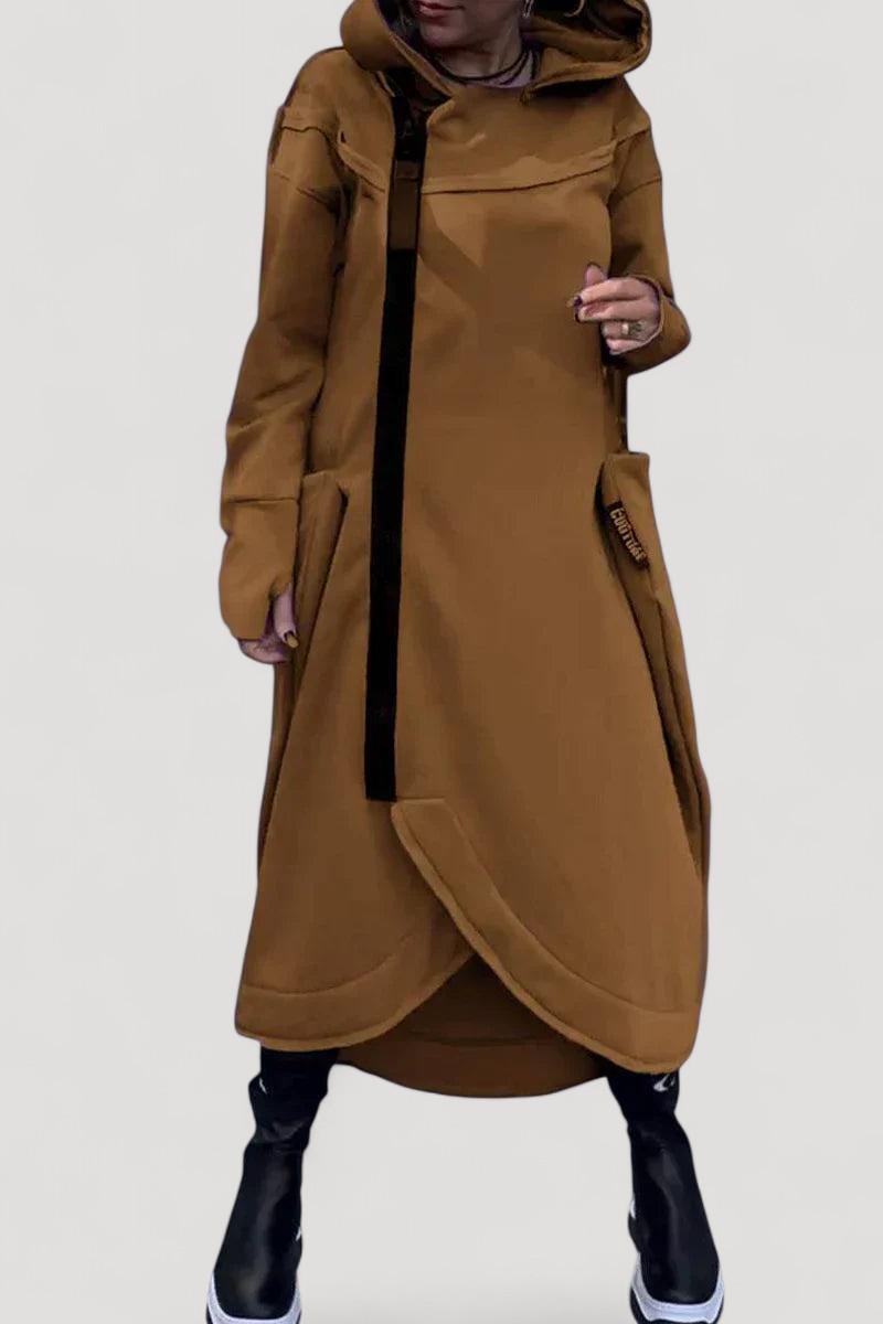Aira Nord™ |  Lång hoodie med dragkedja