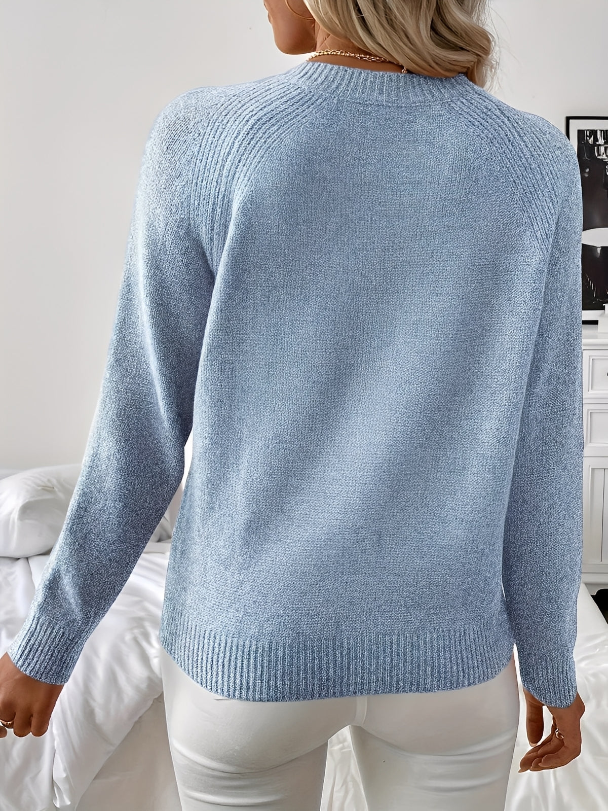 Aira Nord™ | elegant stickad tröja med pärldetaljer