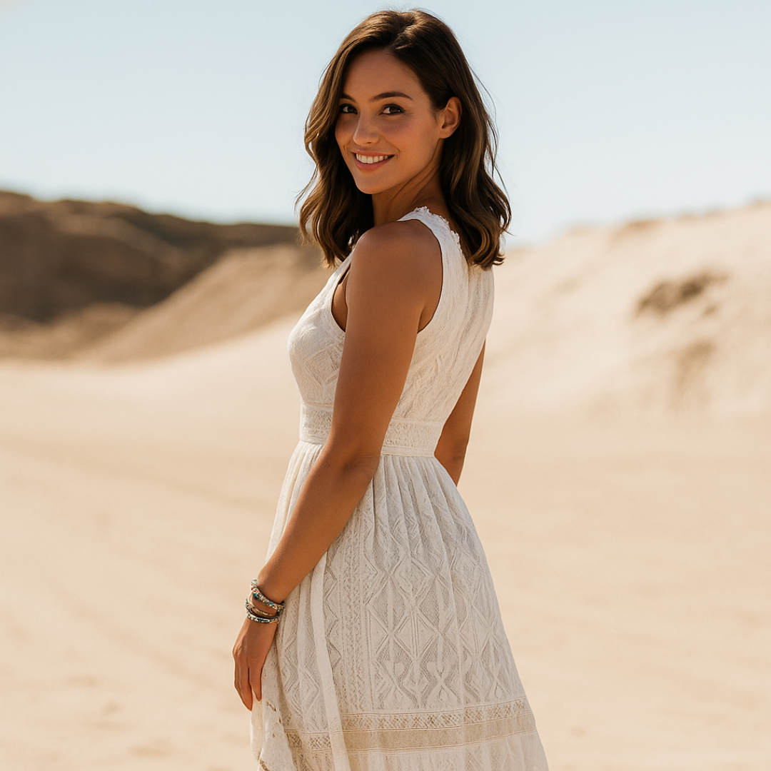 Aira Nord™ | Soléa Klänning – Boho Sommarklänning med Lätt Romantik