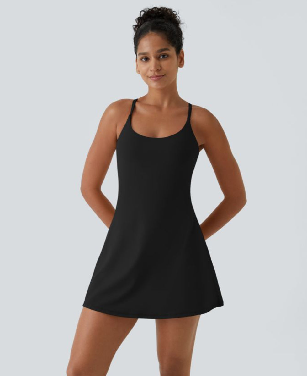 Aira Nord™ | Breeze Comfort Klänning – Sommarklänning med Osynliga Shorts & Gömda Ficka