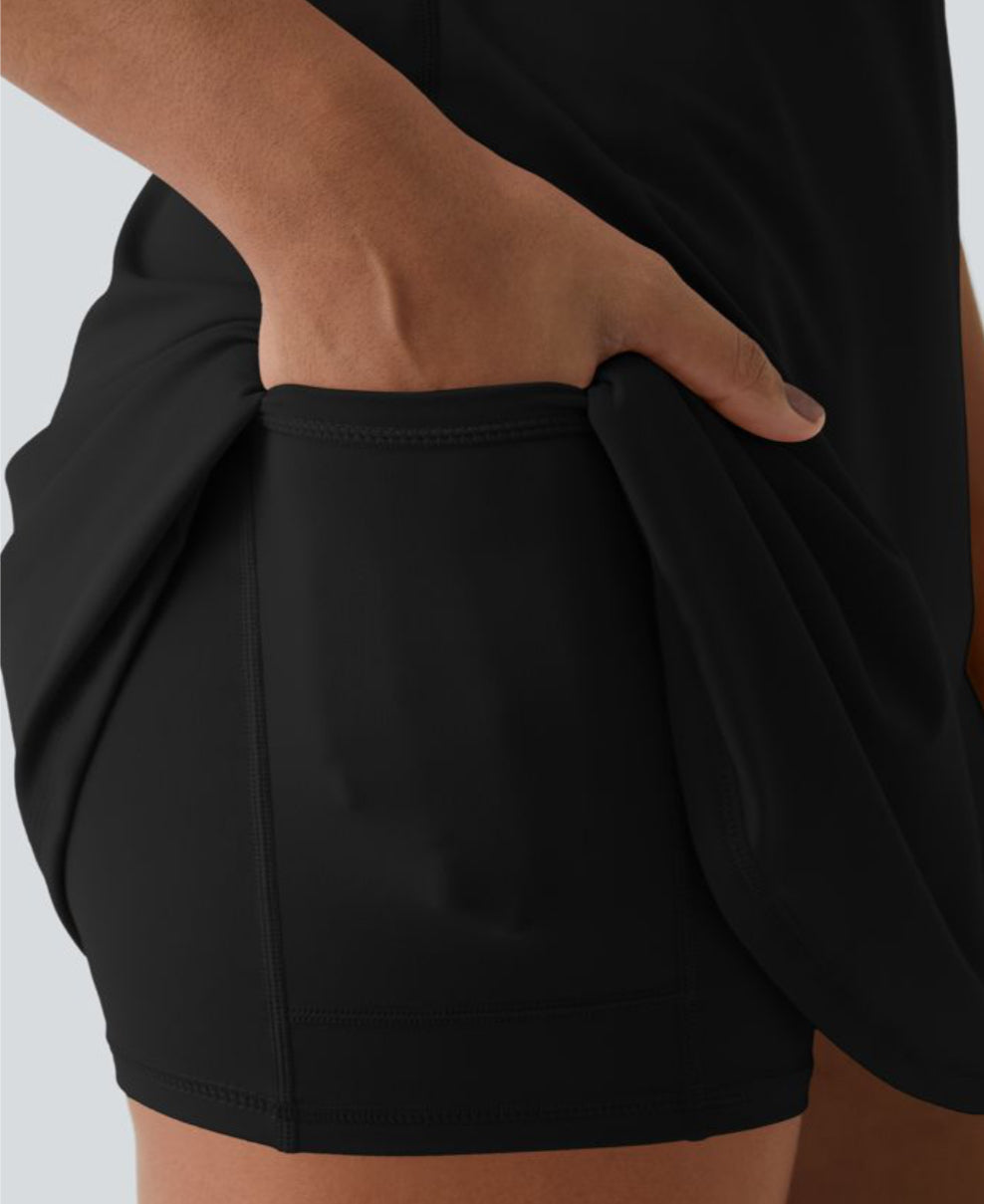 Aira Nord™ | Breeze Comfort Klänning – Sommarklänning med Osynliga Shorts & Gömda Ficka