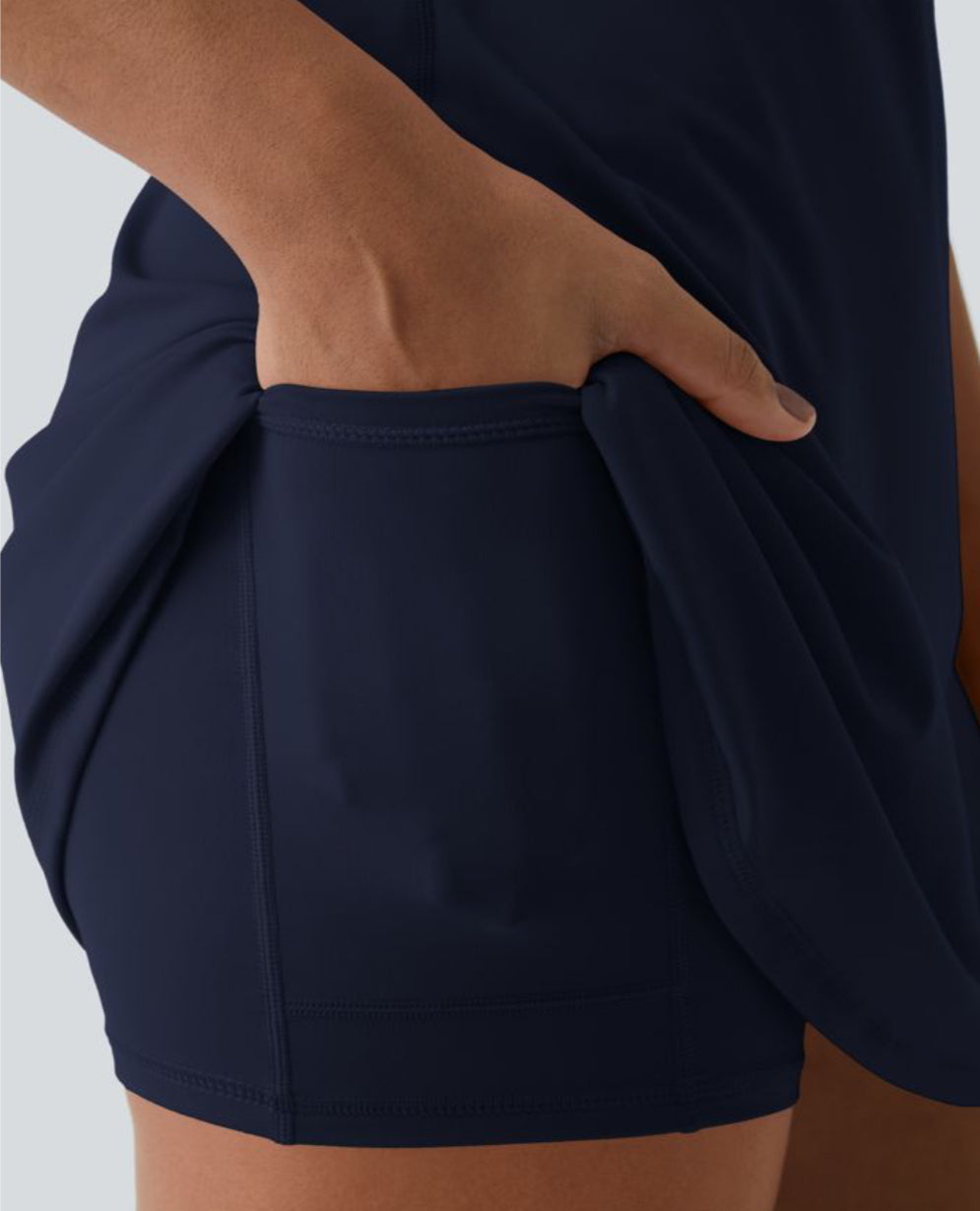 Aira Nord™ | Breeze Comfort Klänning – Sommarklänning med Osynliga Shorts & Gömda Ficka
