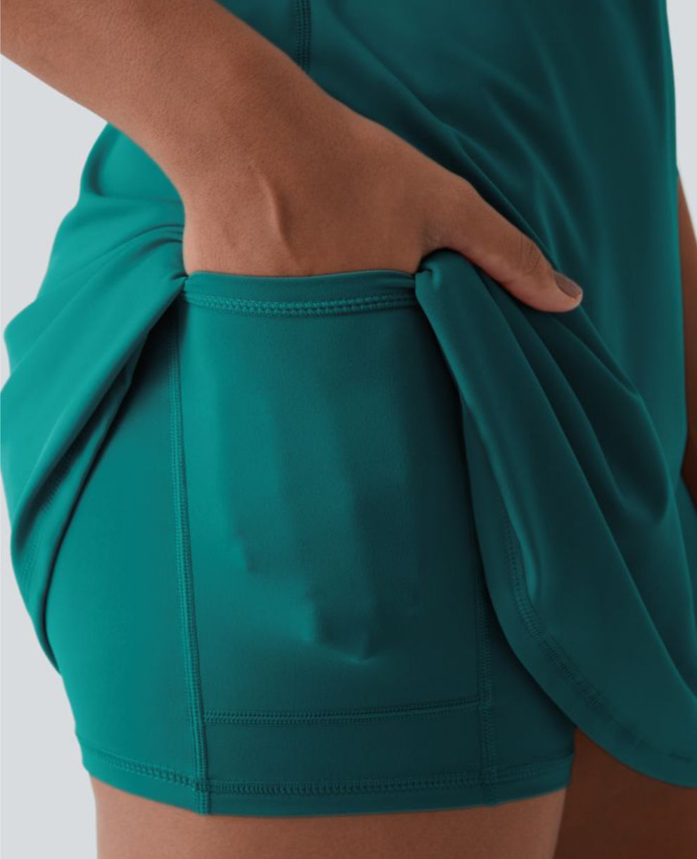 Aira Nord™ | Breeze Comfort Klänning – Sommarklänning med Osynliga Shorts & Gömda Ficka