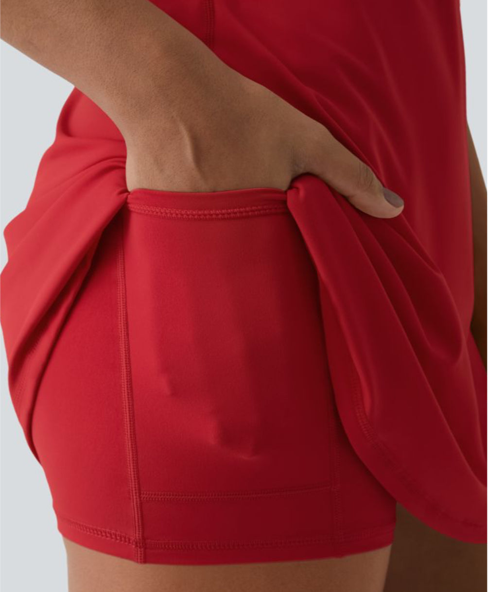 Aira Nord™ | Breeze Comfort Klänning – Sommarklänning med Osynliga Shorts & Gömda Ficka