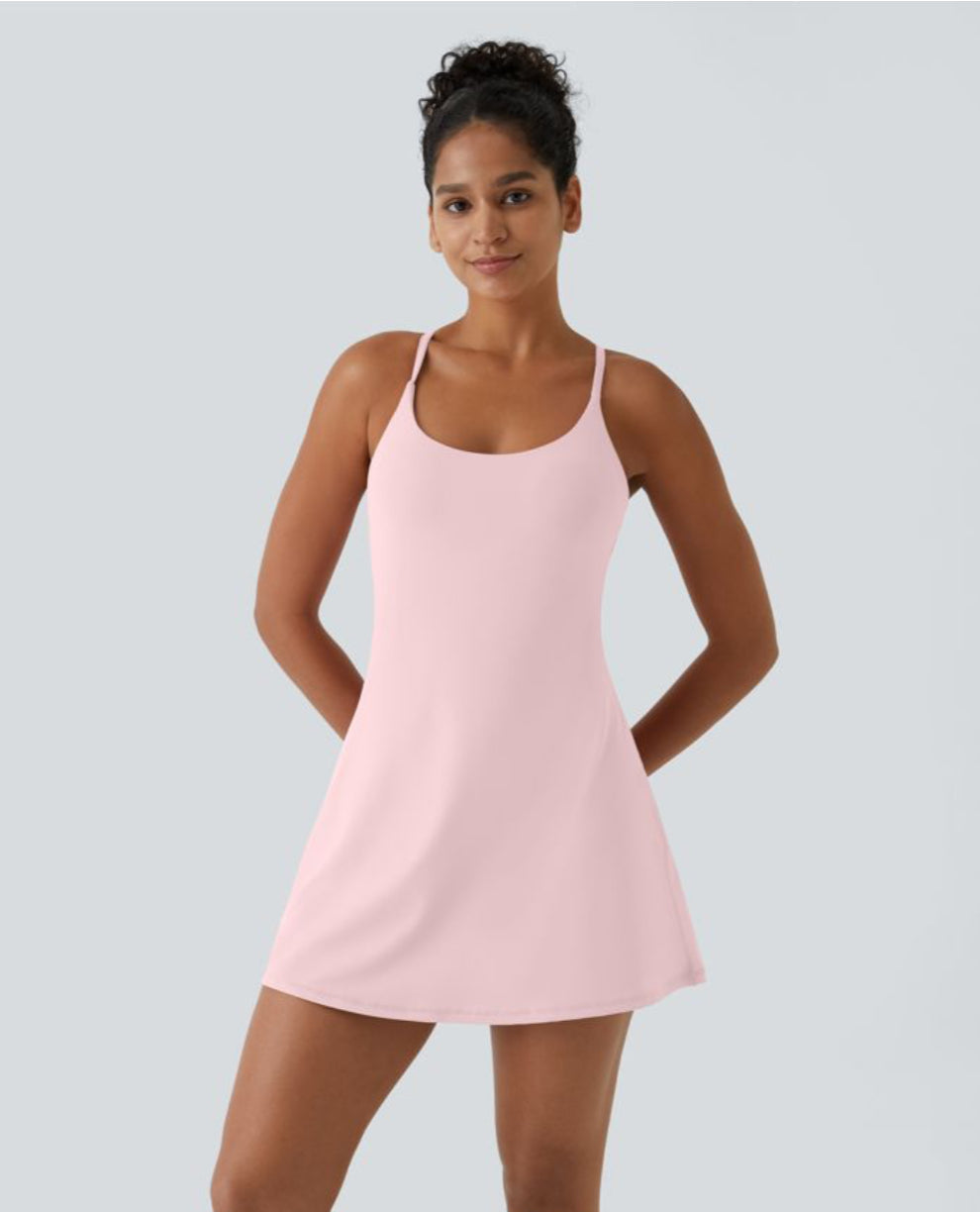 Aira Nord™ | Breeze Comfort Klänning – Sommarklänning med Osynliga Shorts & Gömda Ficka
