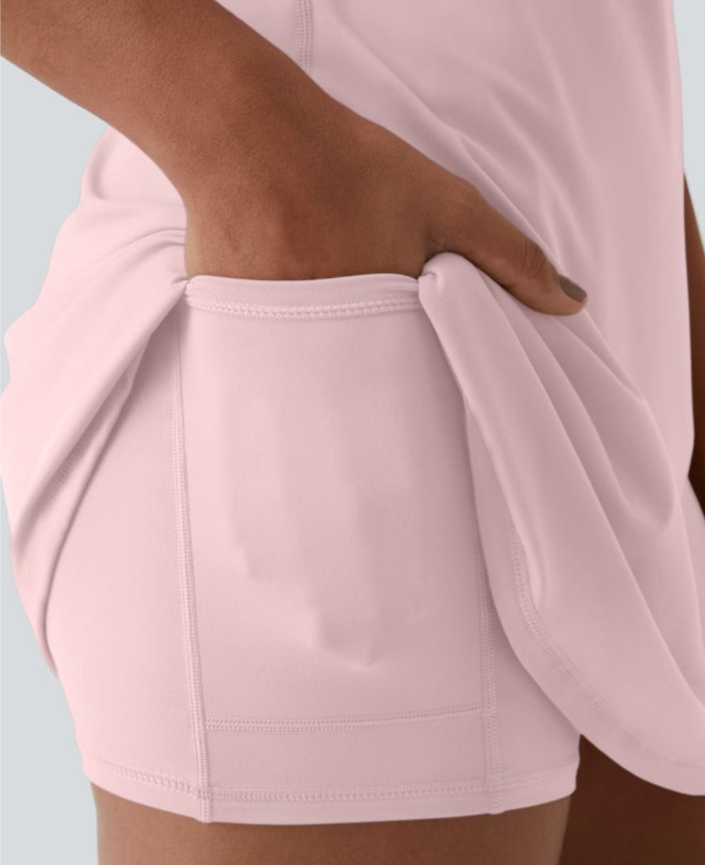 Aira Nord™ | Breeze Comfort Klänning – Sommarklänning med Osynliga Shorts & Gömda Ficka