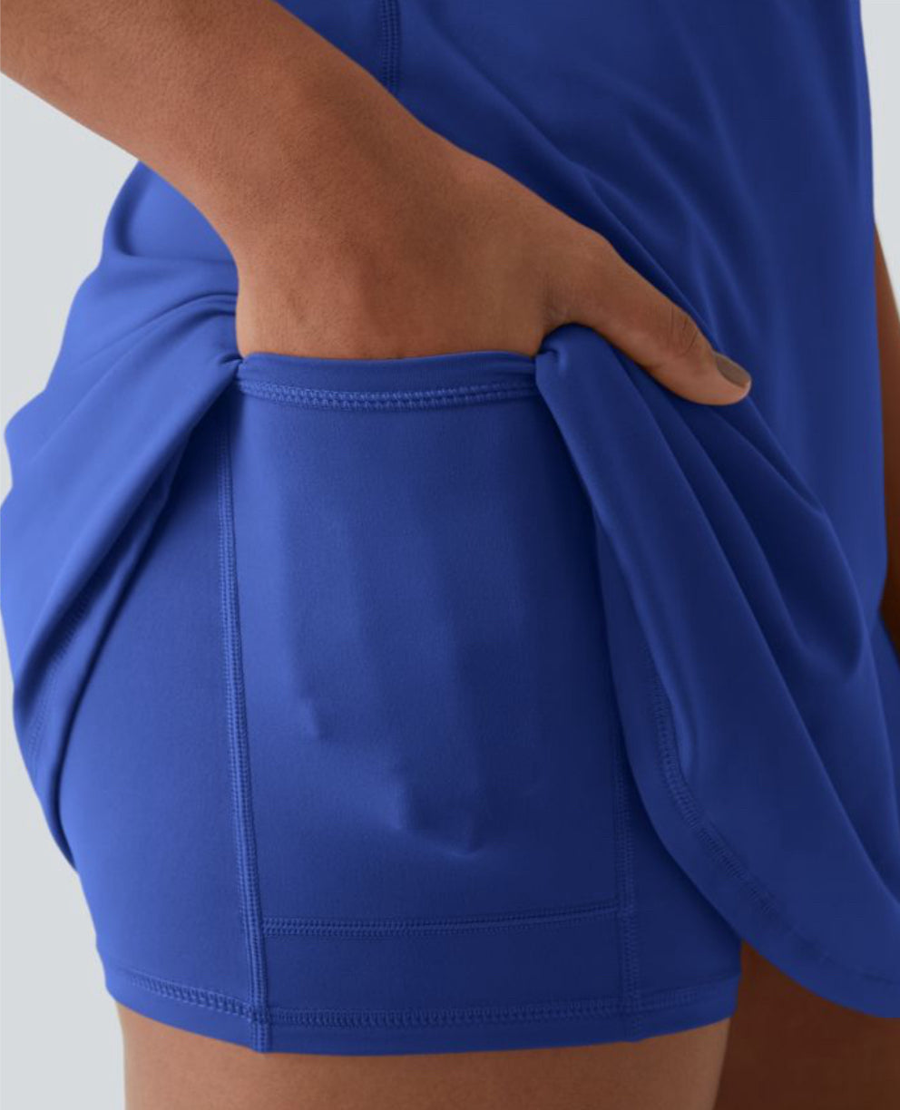 Aira Nord™ | Breeze Comfort Klänning – Sommarklänning med Osynliga Shorts & Gömda Ficka