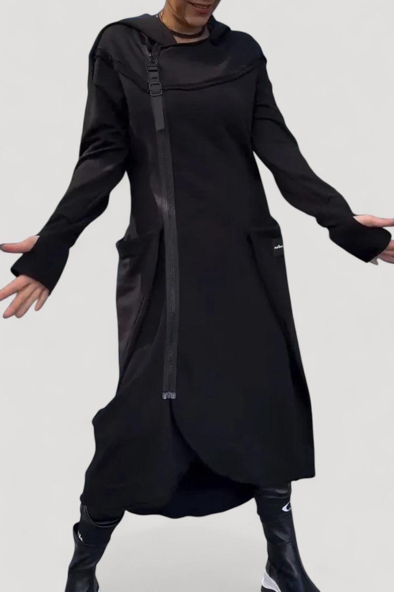 Aira Nord™ |  Lång hoodie med dragkedja