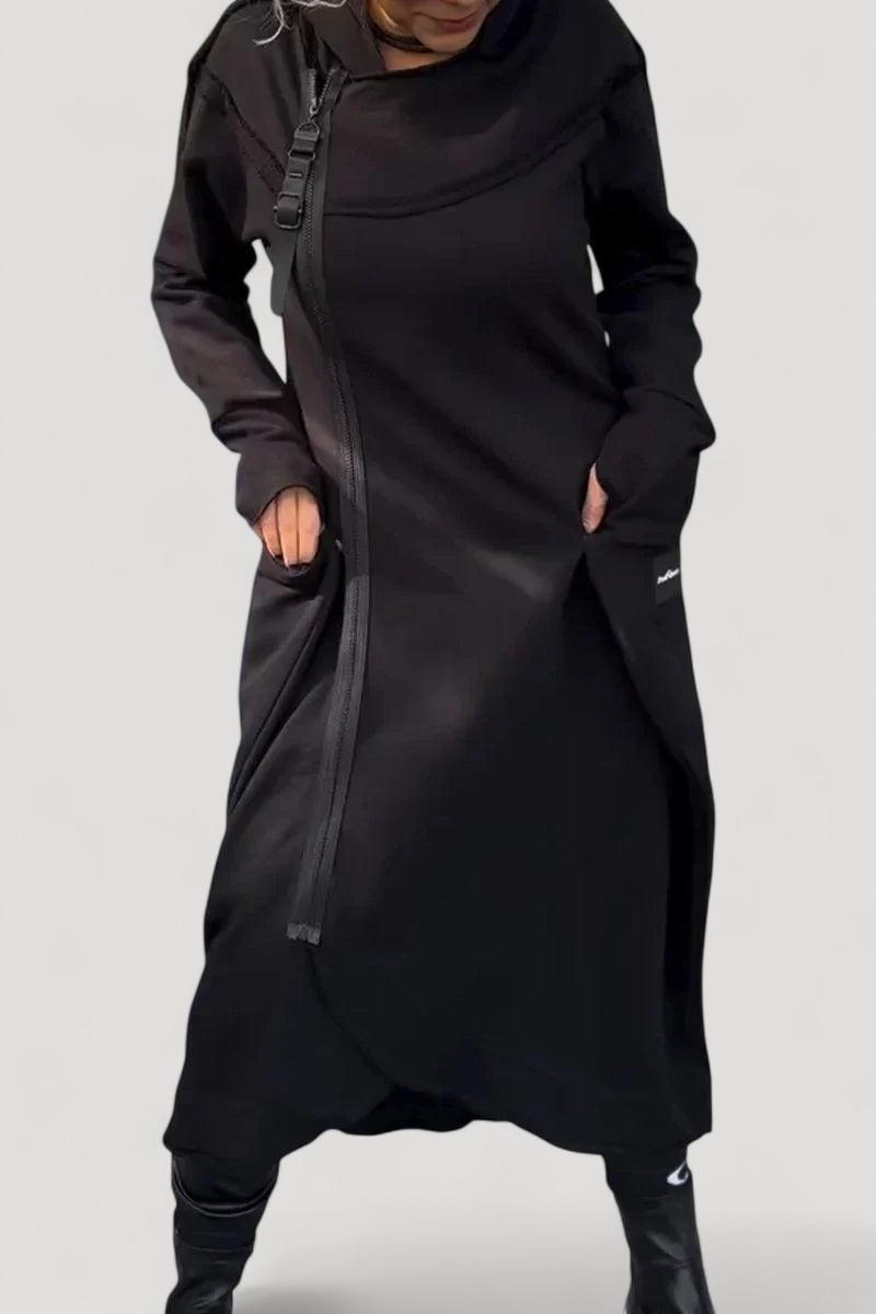 Aira Nord™ |  Lång hoodie med dragkedja