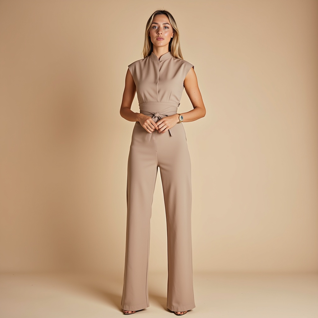 Aira Nord™ | Ärmlös Jumpsuit – Tidlös Elegans & Komfort